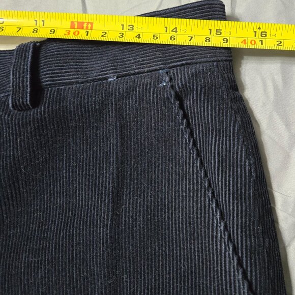 Ralph Lauren Size 30/30 Mens Blue Black Corduroy Pleated Pants - Picture 5 of 5